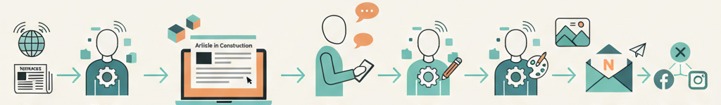 Fluxo de criação das newsletters